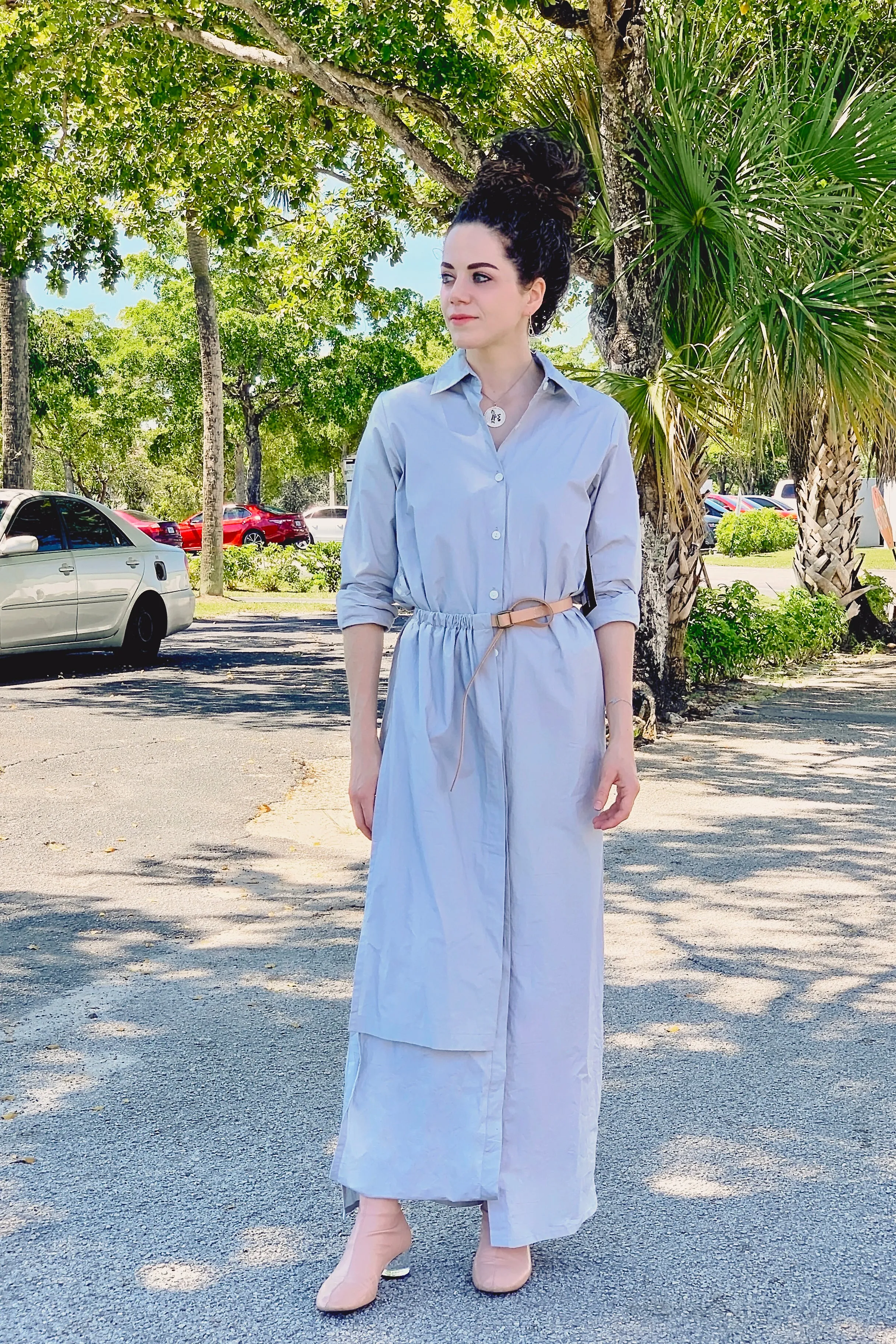 Etsuko - Light Grey Poplin