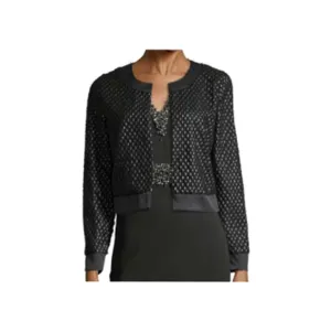 Farah Embroidered Jacket - Black
