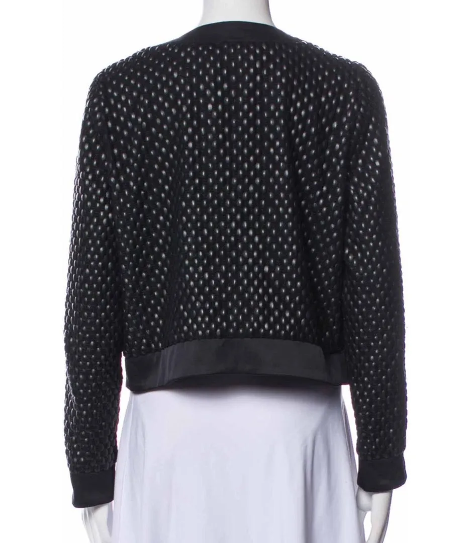 Farah Embroidered Jacket - Black