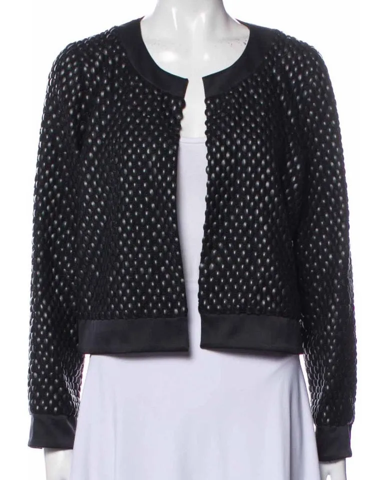 Farah Embroidered Jacket - Black