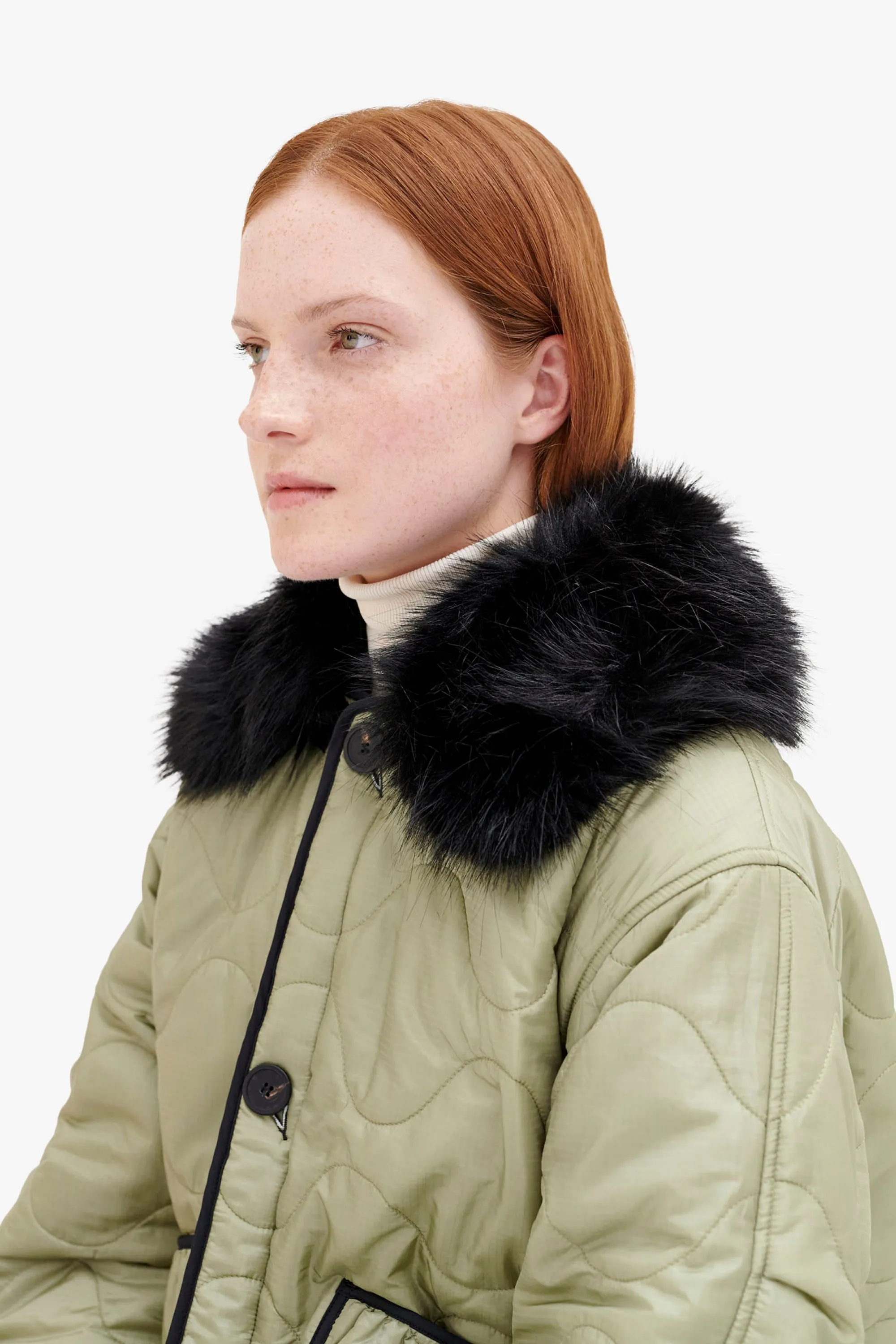 Faux Fur Collar - Black