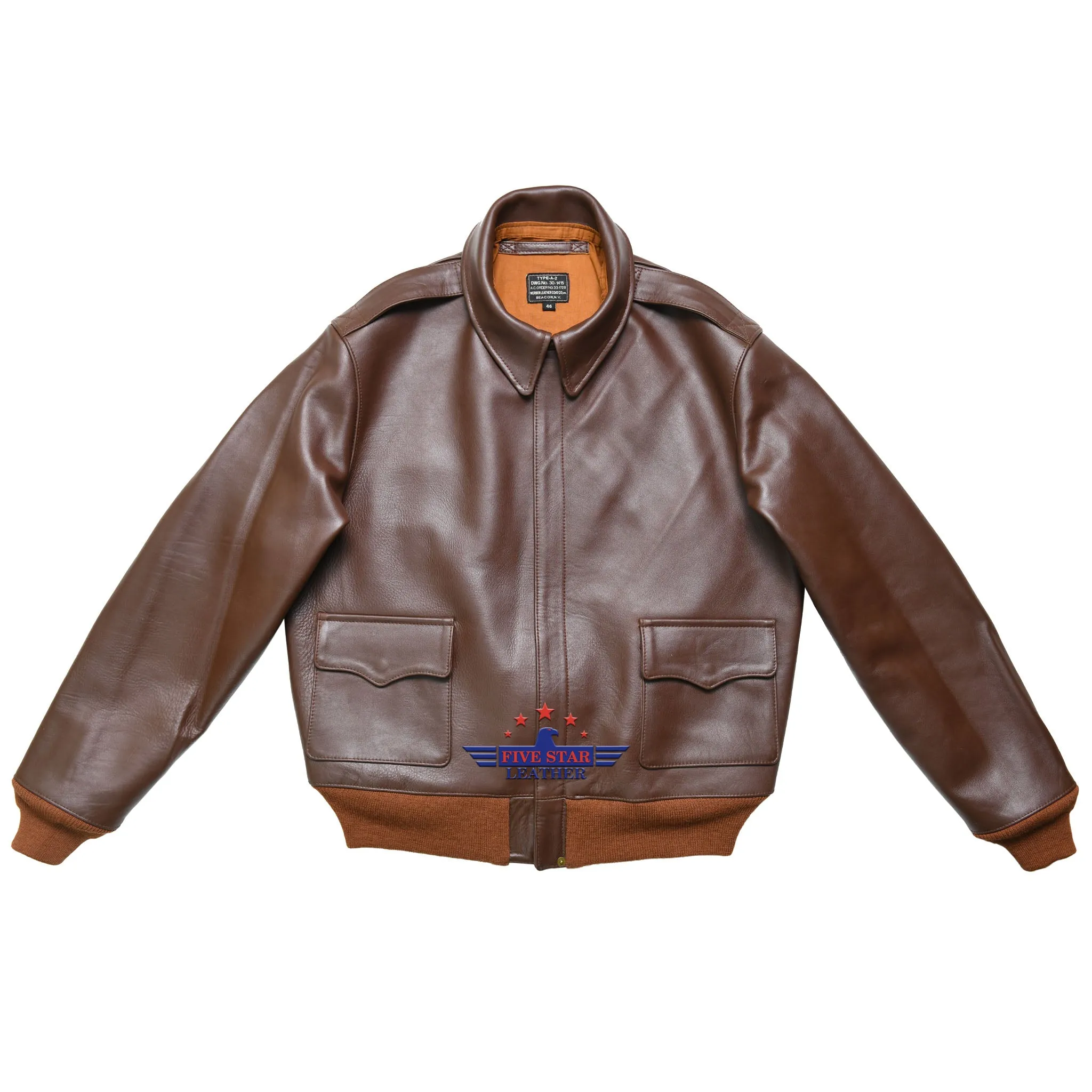 FiveStar Leather Repro Type A-2 Werber Leather Coat Co. Contract 1729