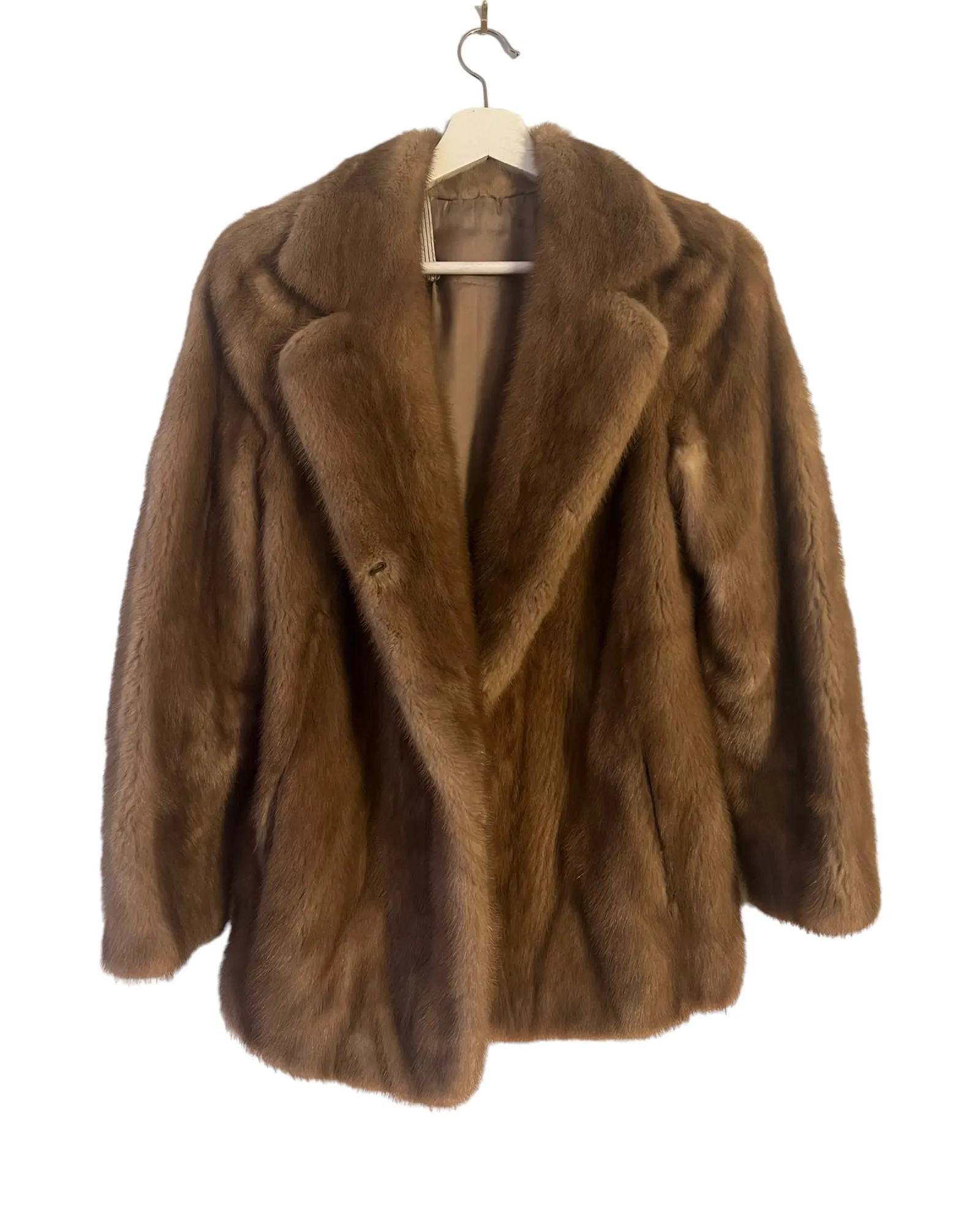 Fur Blazer in Cinnamon