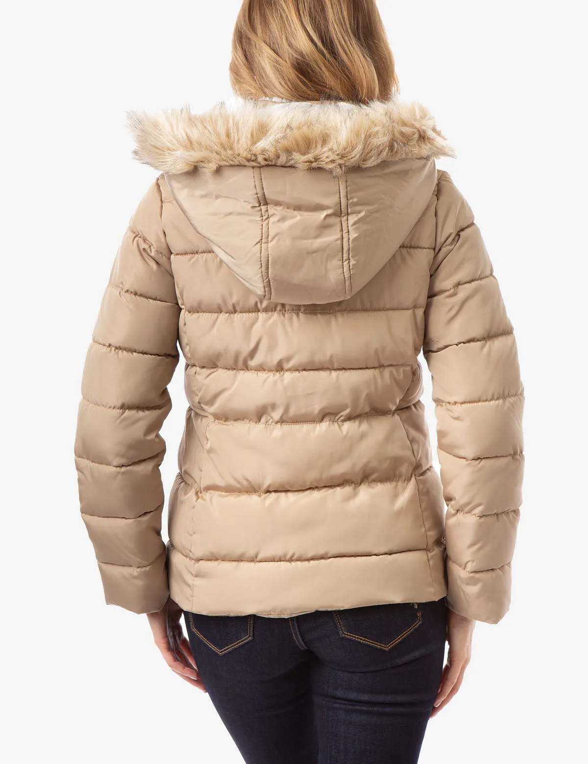 FUR HOODED JACKET