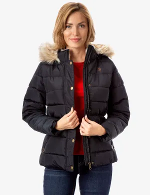 FUR HOODED JACKET