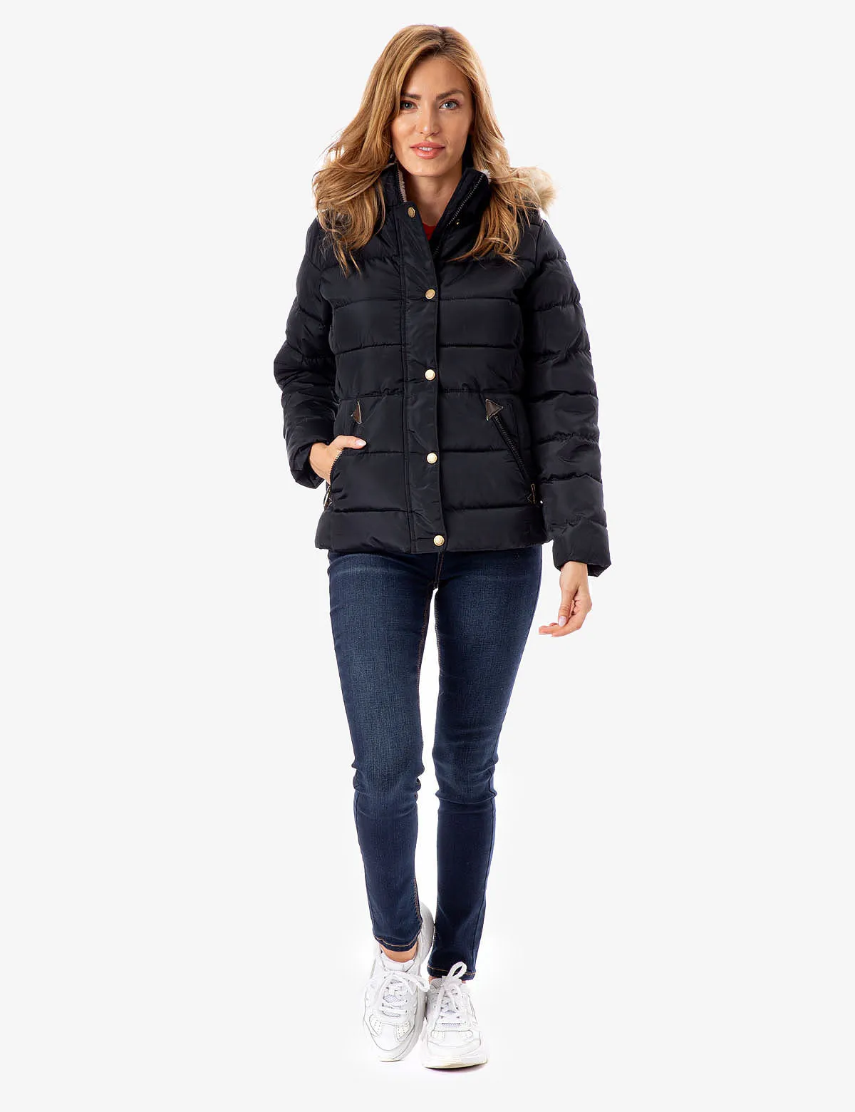 FUR HOODED JACKET