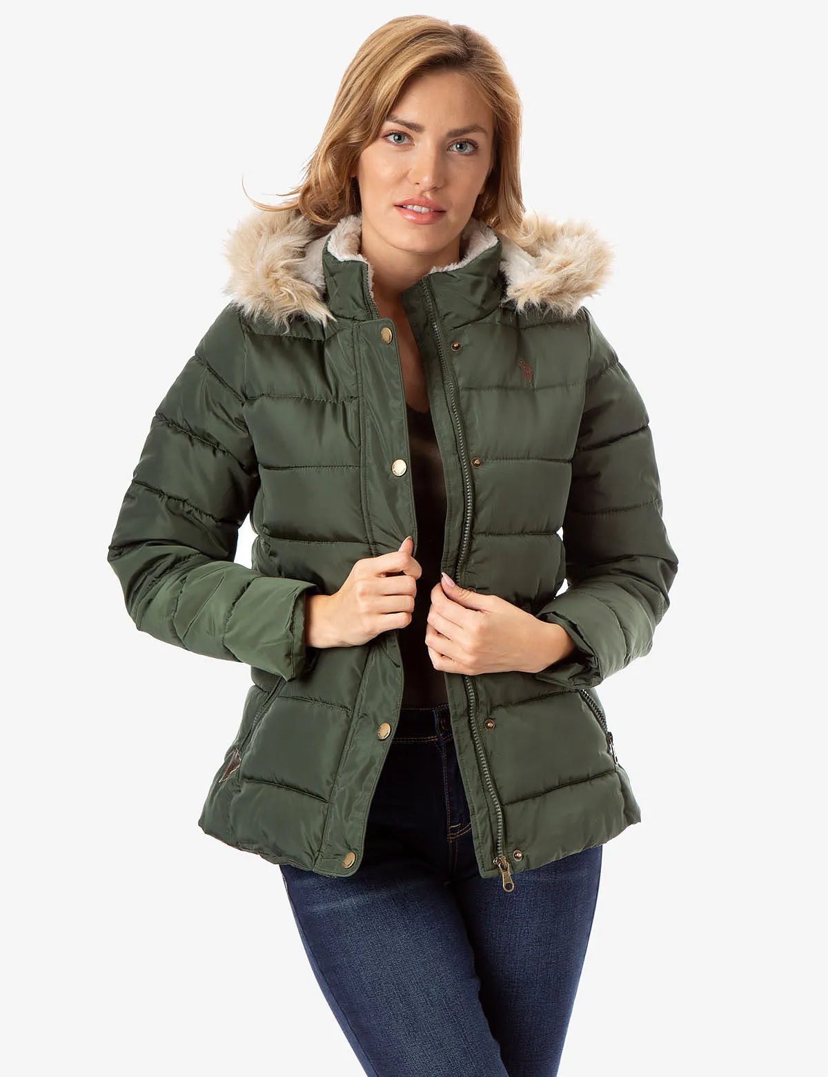 FUR HOODED JACKET