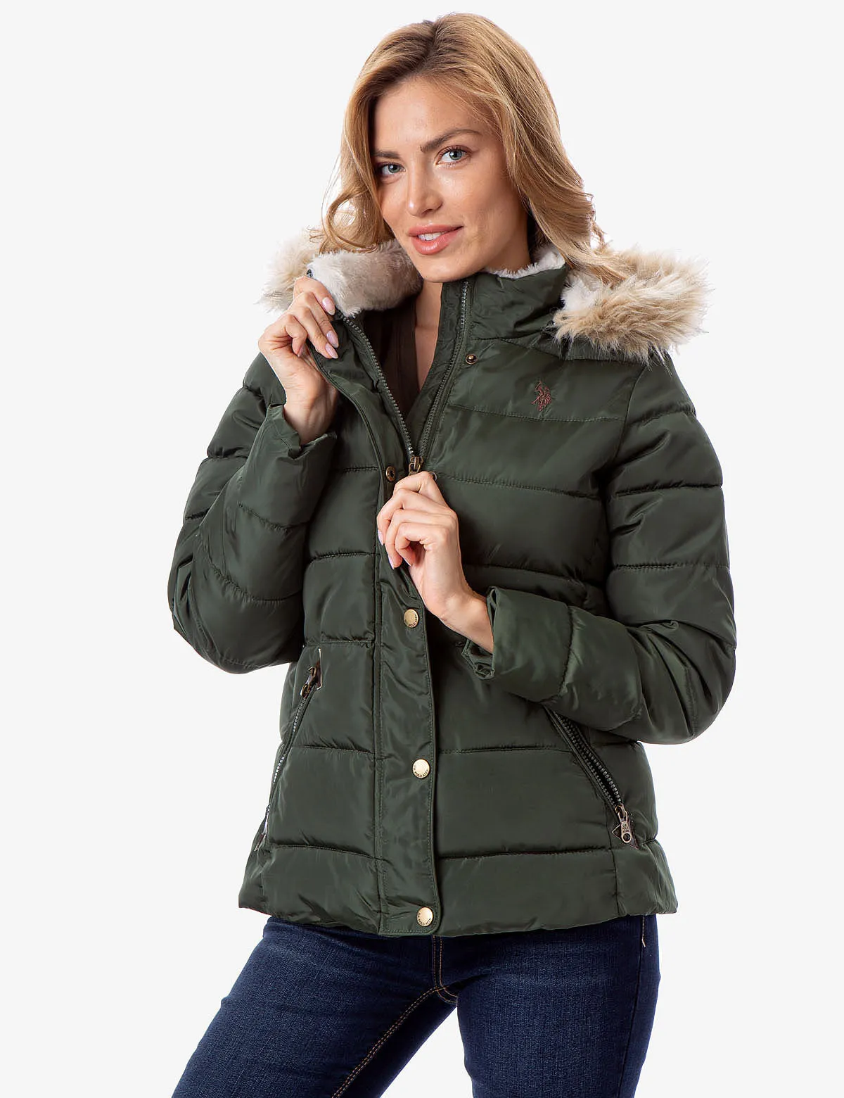FUR HOODED JACKET