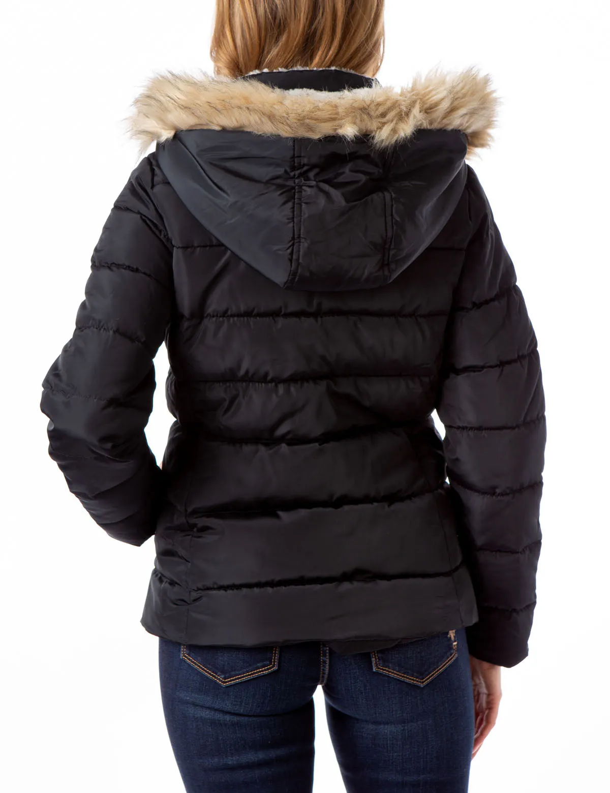 FUR HOODED JACKET
