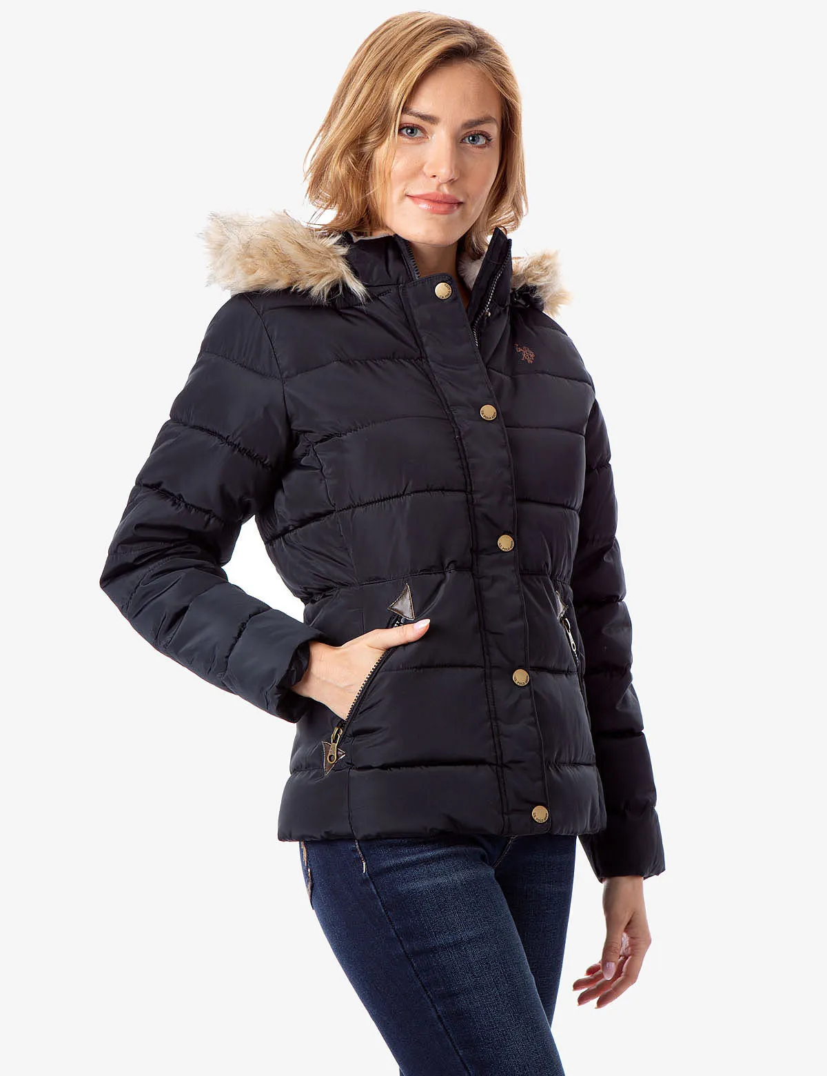 FUR HOODED JACKET