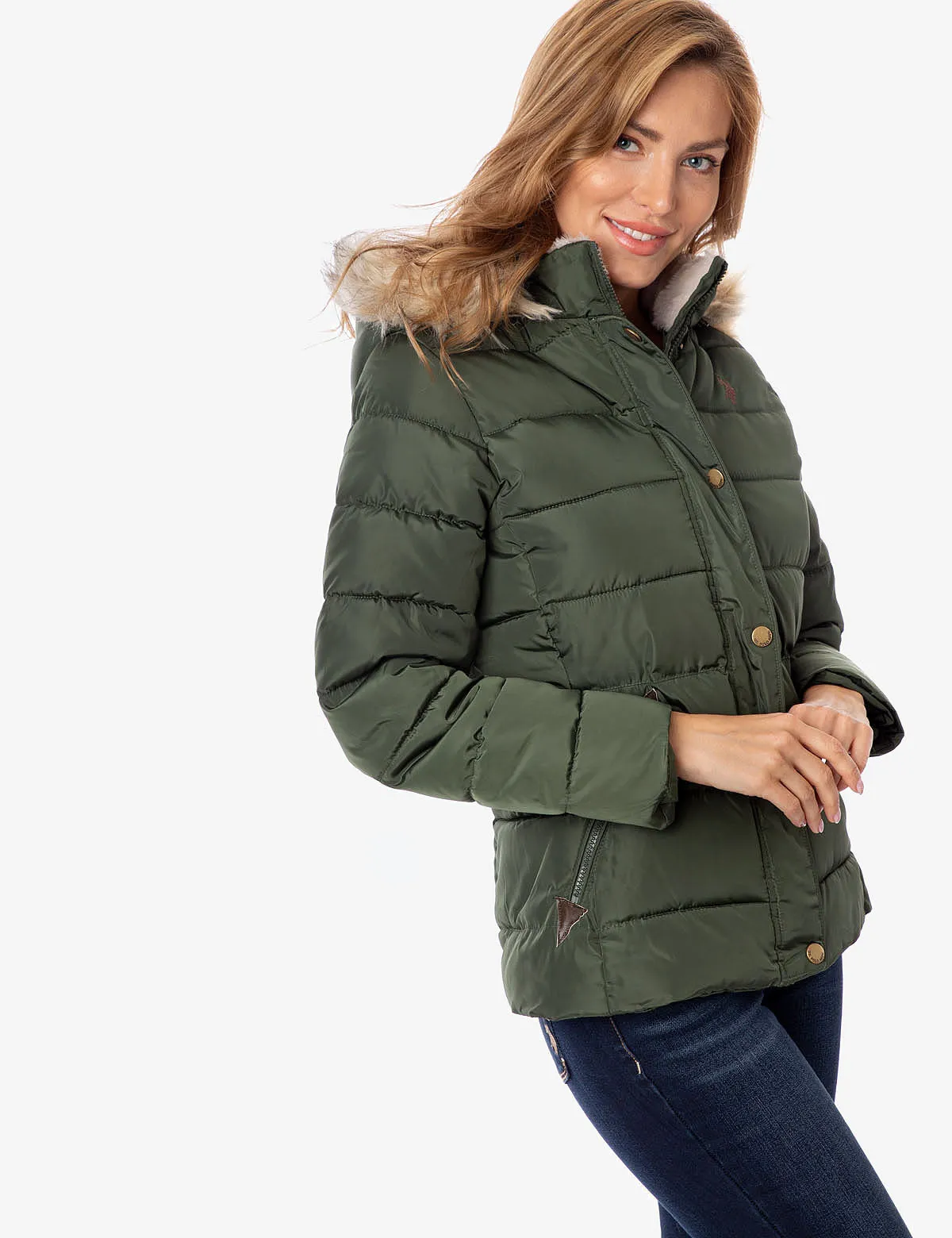 FUR HOODED JACKET