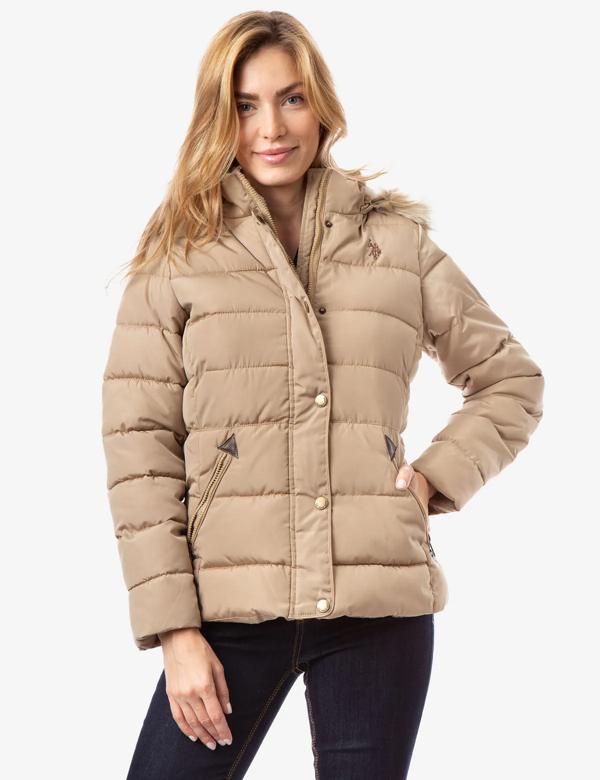 FUR HOODED JACKET
