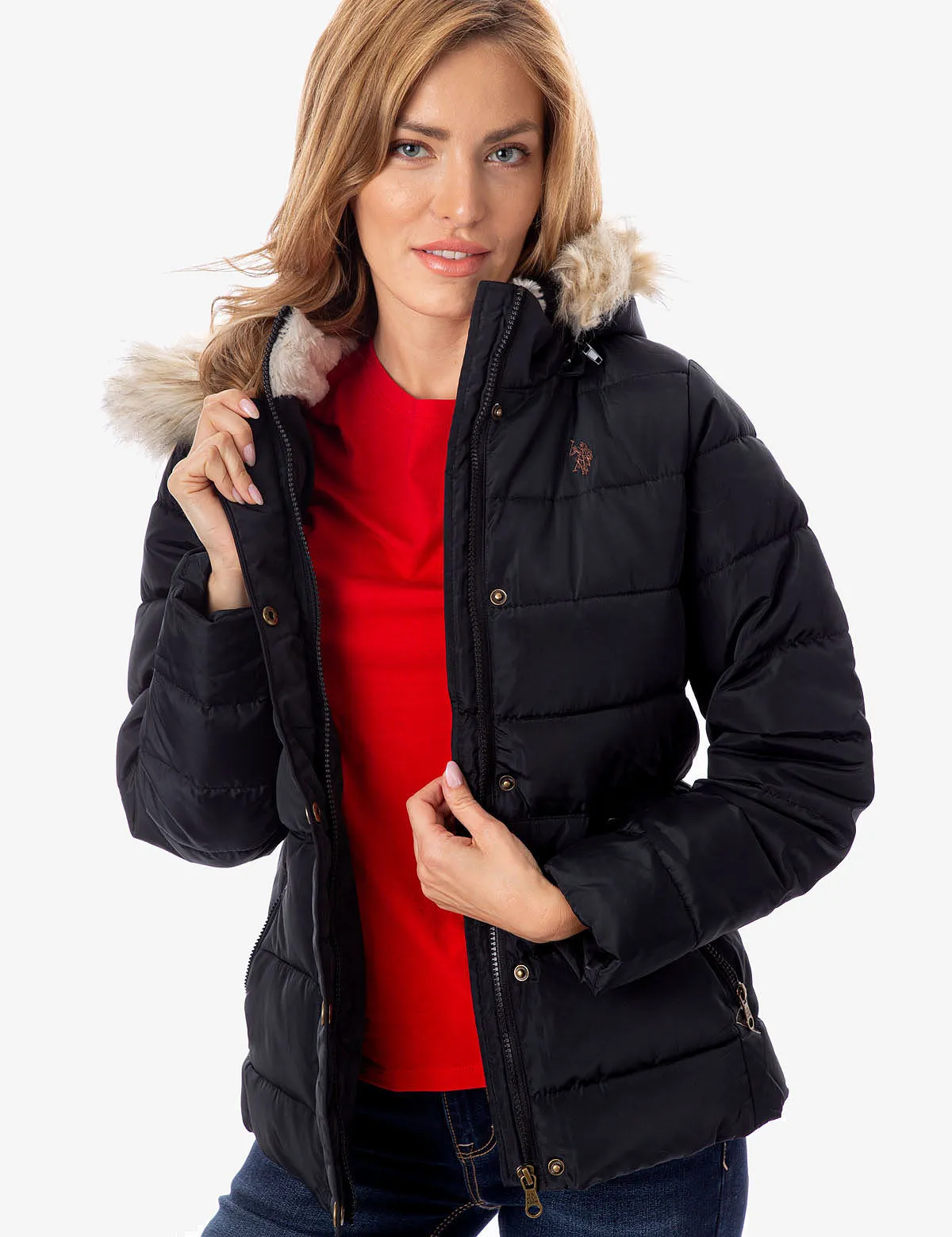 FUR HOODED JACKET