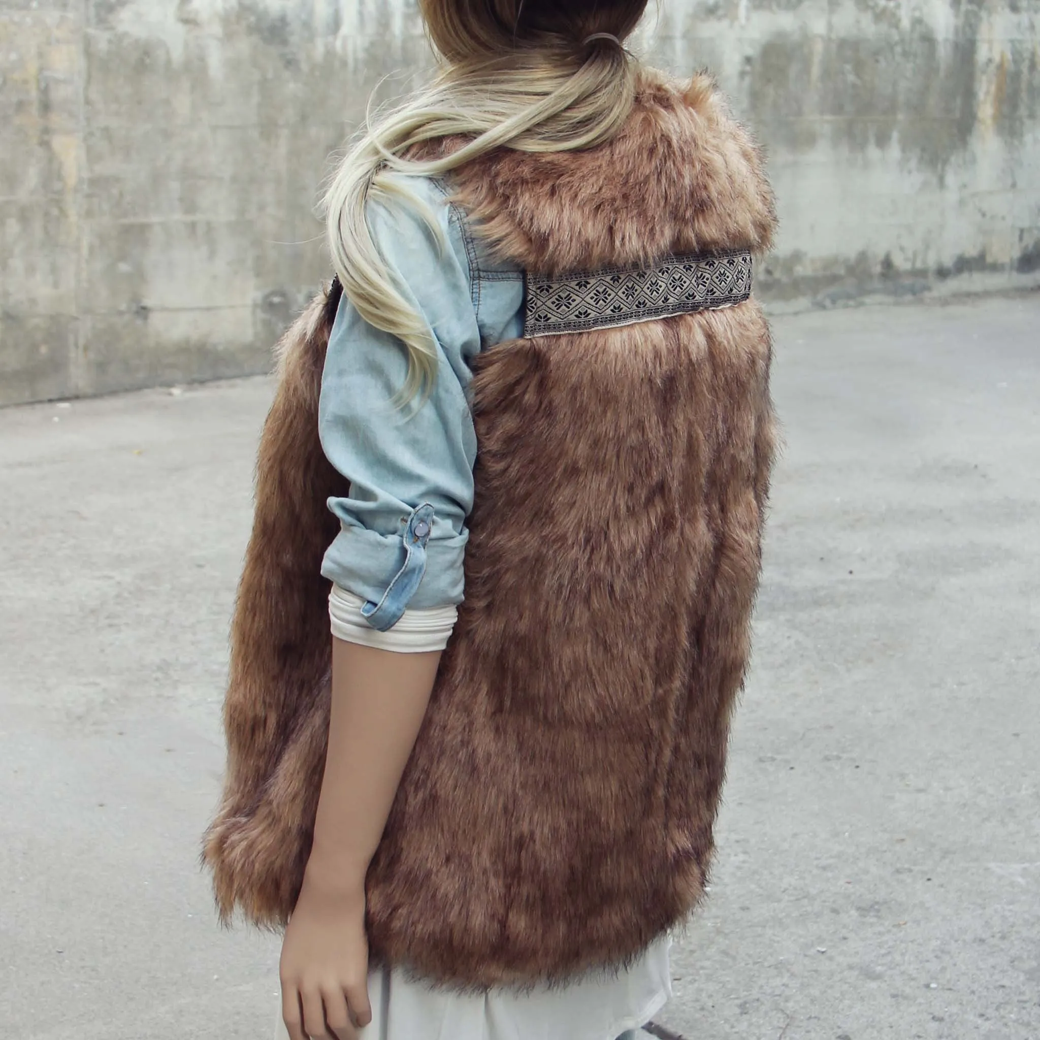 Gypsy Pine Faux Fur Vest