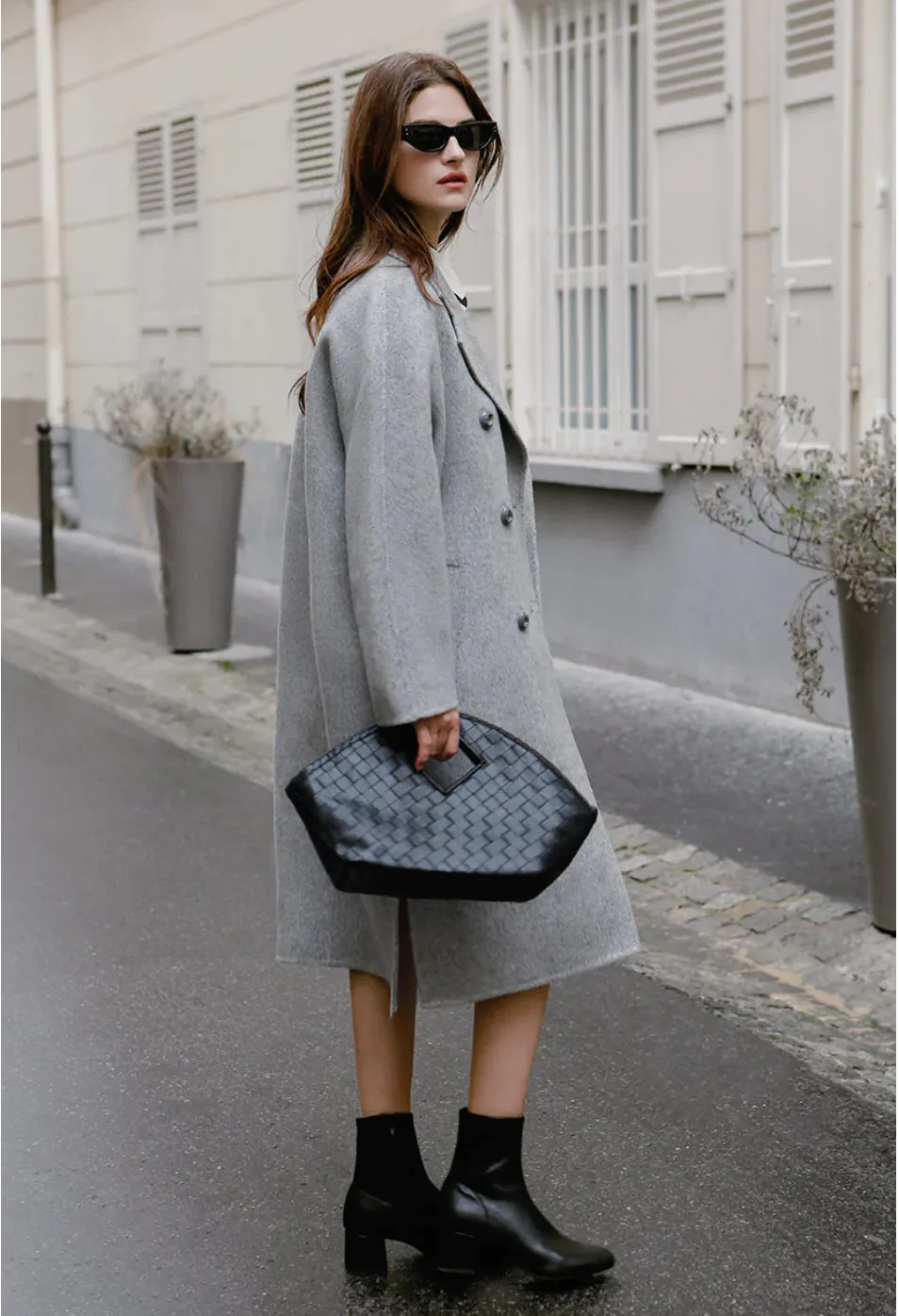 Harriet Double-Breasted Wool Coat