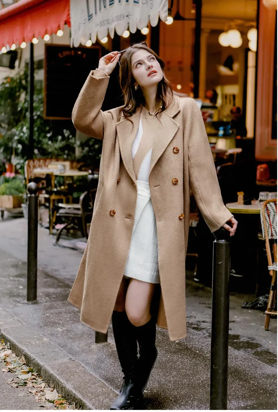 Harriet Double-Breasted Wool Coat
