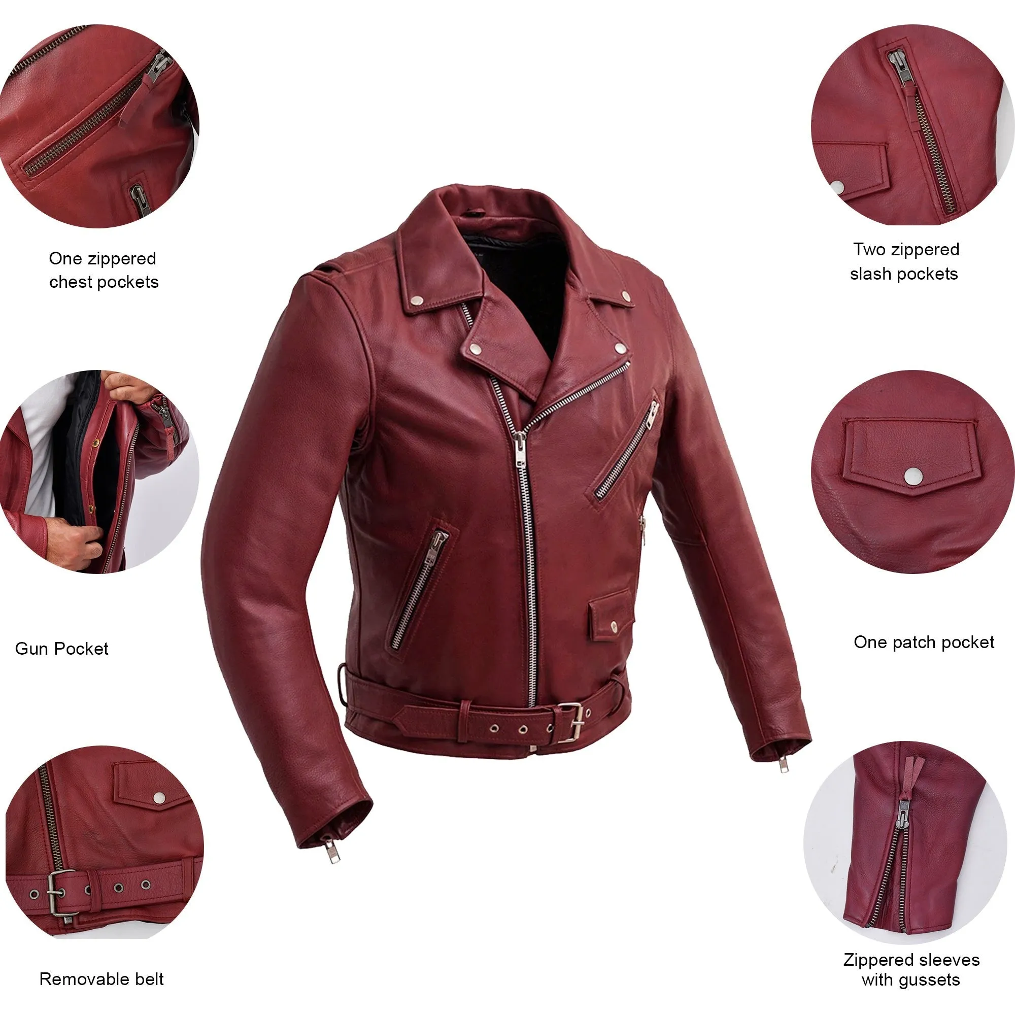HEROIC Motorcycle Leather Jacket