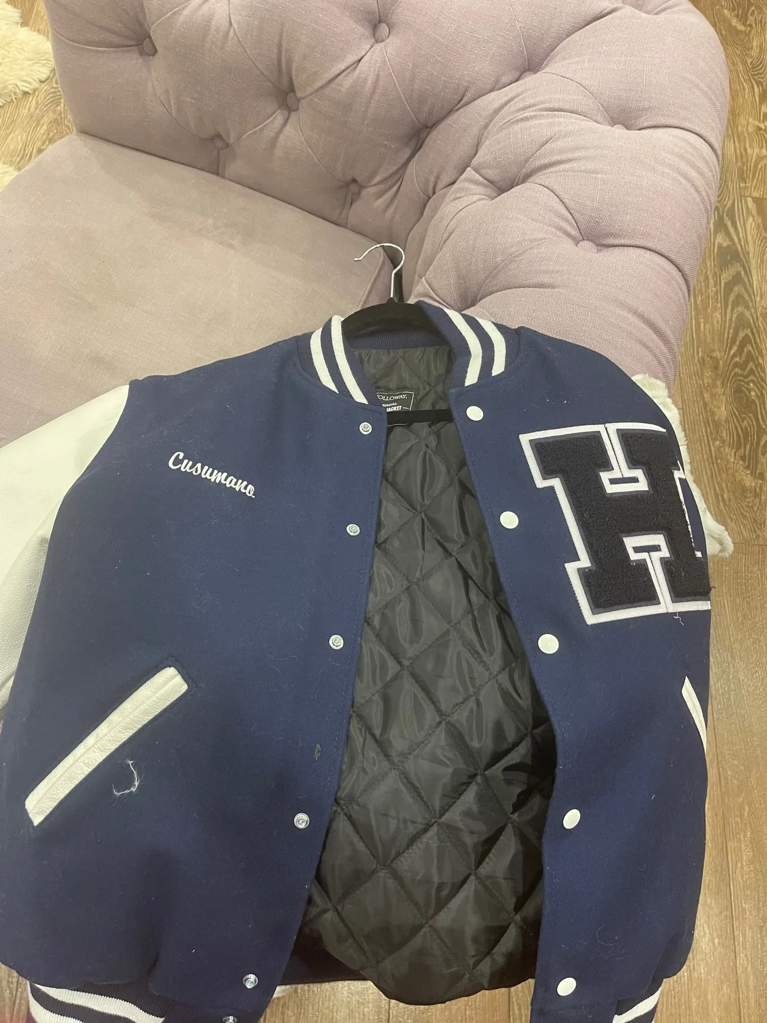 HEWLETT VARSITY FOOTBALL LETTERMAN JACKETS W/ NAME ON FRONT