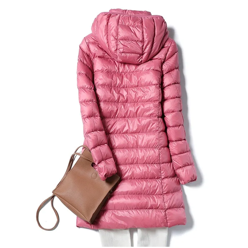 Hooded Padded Puffer Down Coat