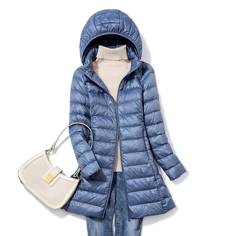 Hooded Padded Puffer Down Coat
