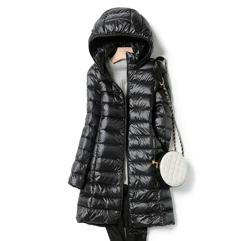 Hooded Padded Puffer Down Coat
