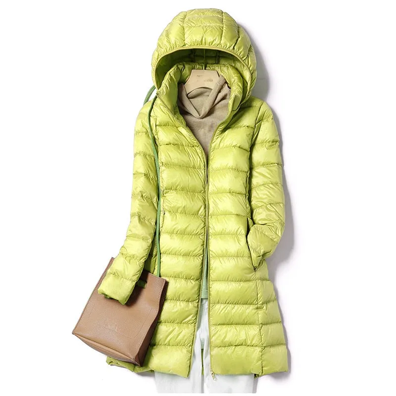 Hooded Padded Puffer Down Coat