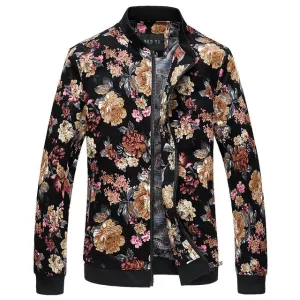 I Stay Fly Men's Spring Floral Print Jacket
