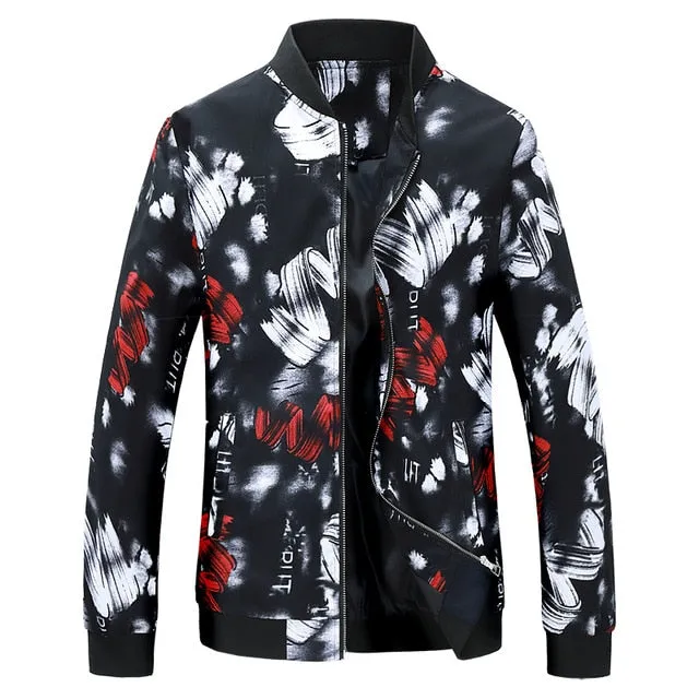 I Stay Fly Men's Spring Floral Print Jacket