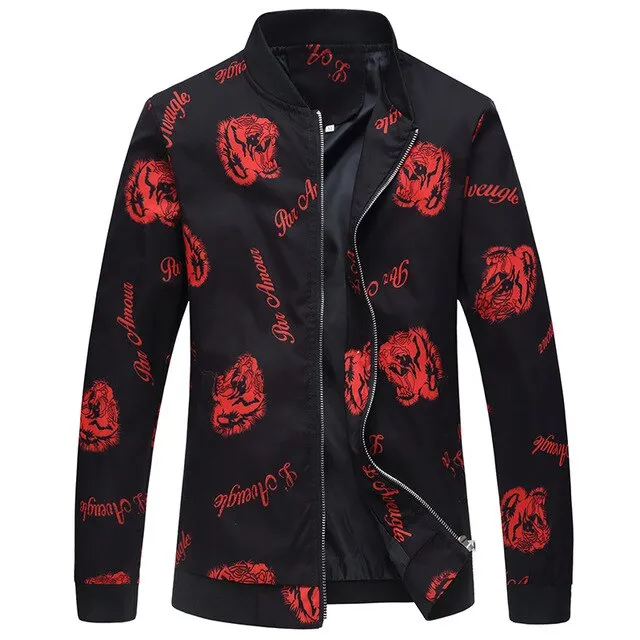 I Stay Fly Men's Spring Floral Print Jacket