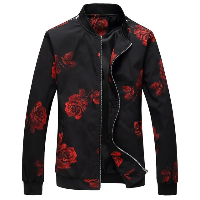 I Stay Fly Men's Spring Floral Print Jacket