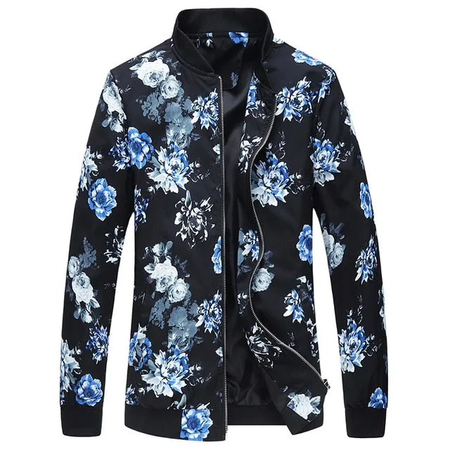 I Stay Fly Men's Spring Floral Print Jacket