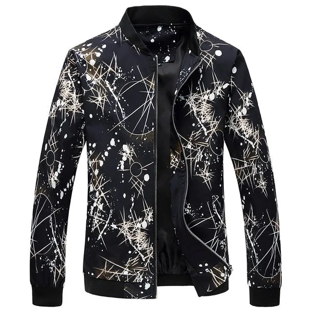 I Stay Fly Men's Spring Floral Print Jacket
