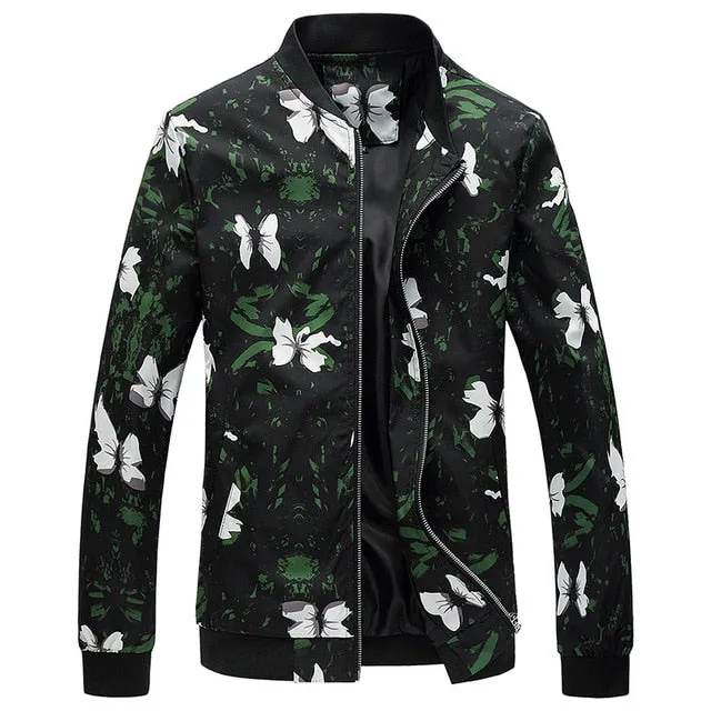 I Stay Fly Men's Spring Floral Print Jacket