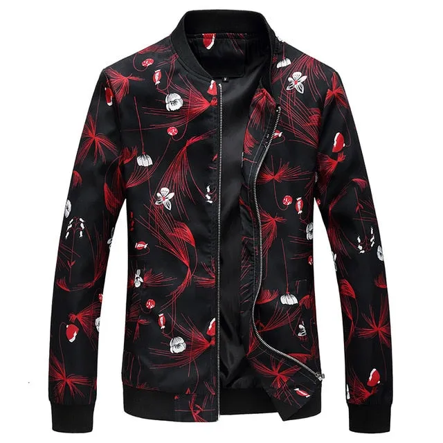 I Stay Fly Men's Spring Floral Print Jacket