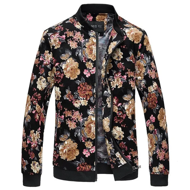 I Stay Fly Men's Spring Floral Print Jacket