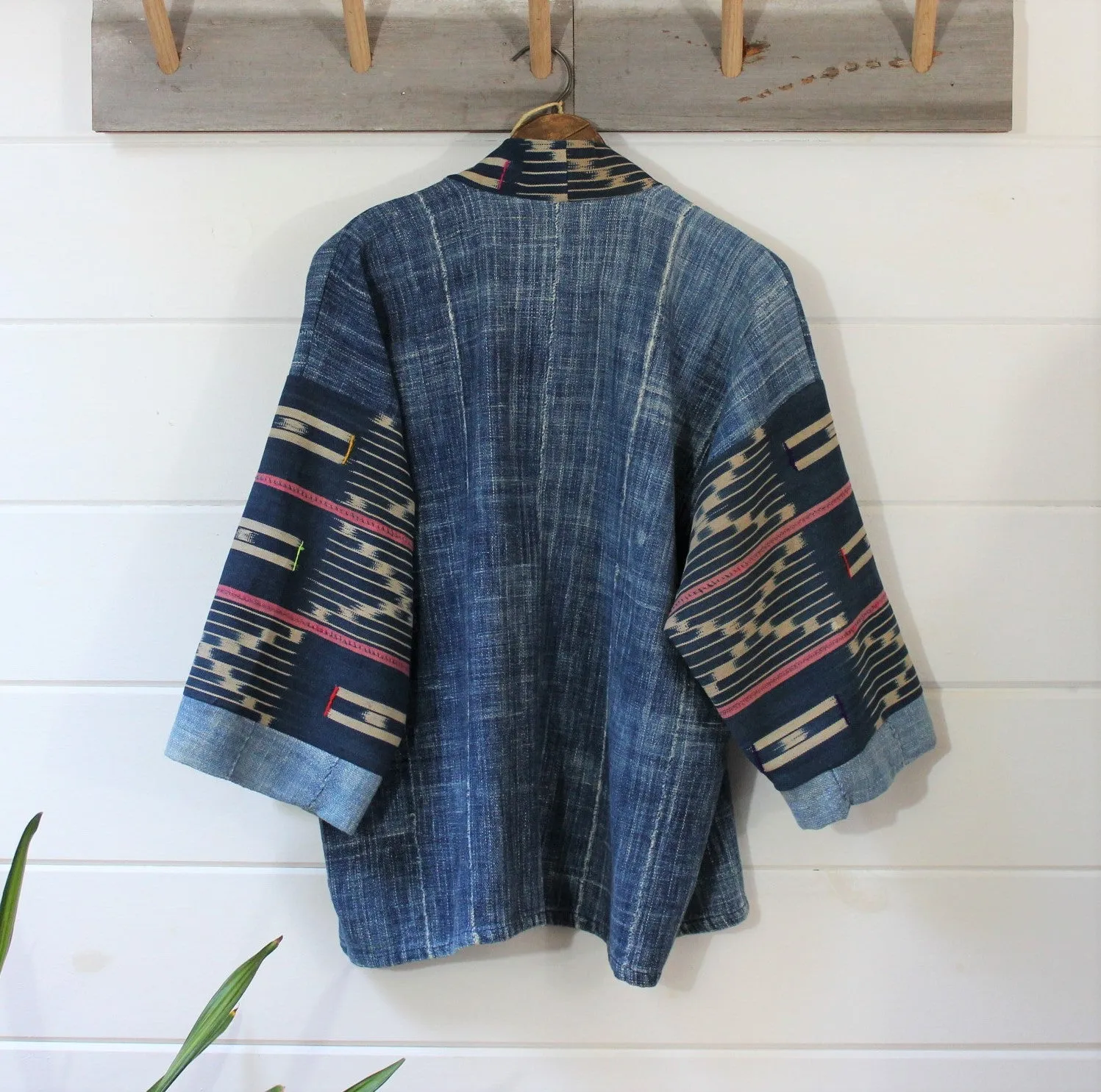Indigo Ikat Haori Jacket