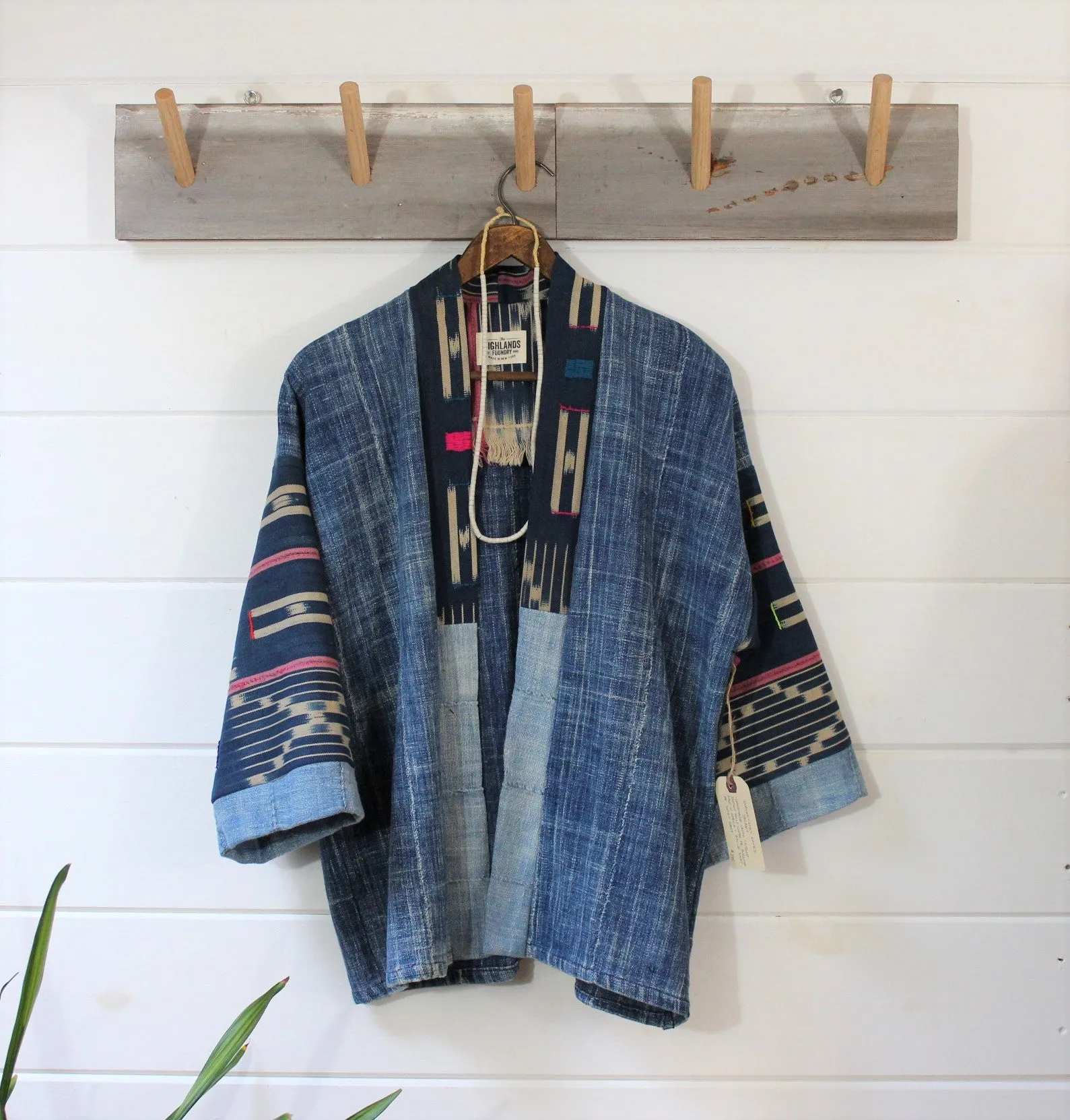Indigo Ikat Haori Jacket