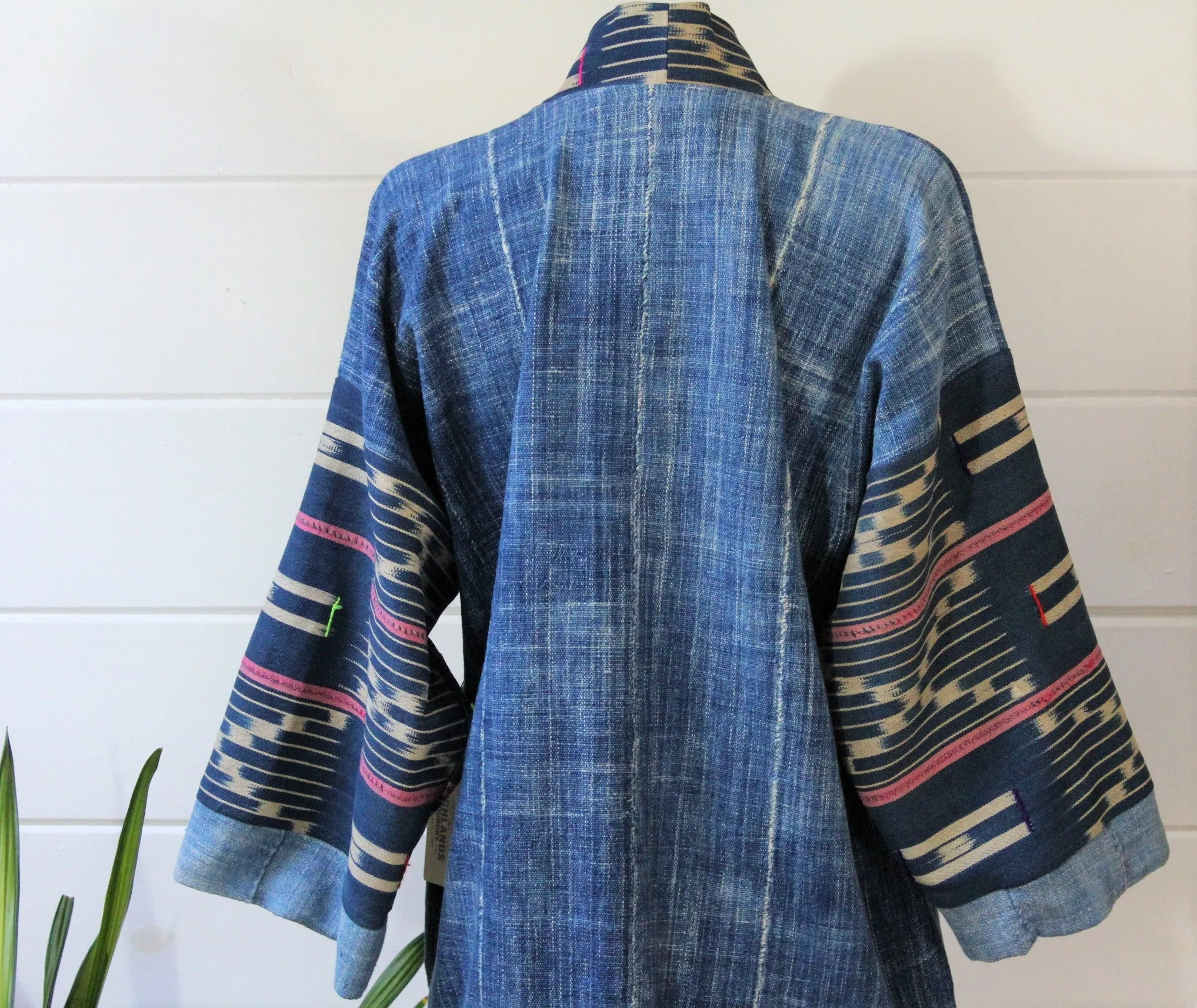 Indigo Ikat Haori Jacket