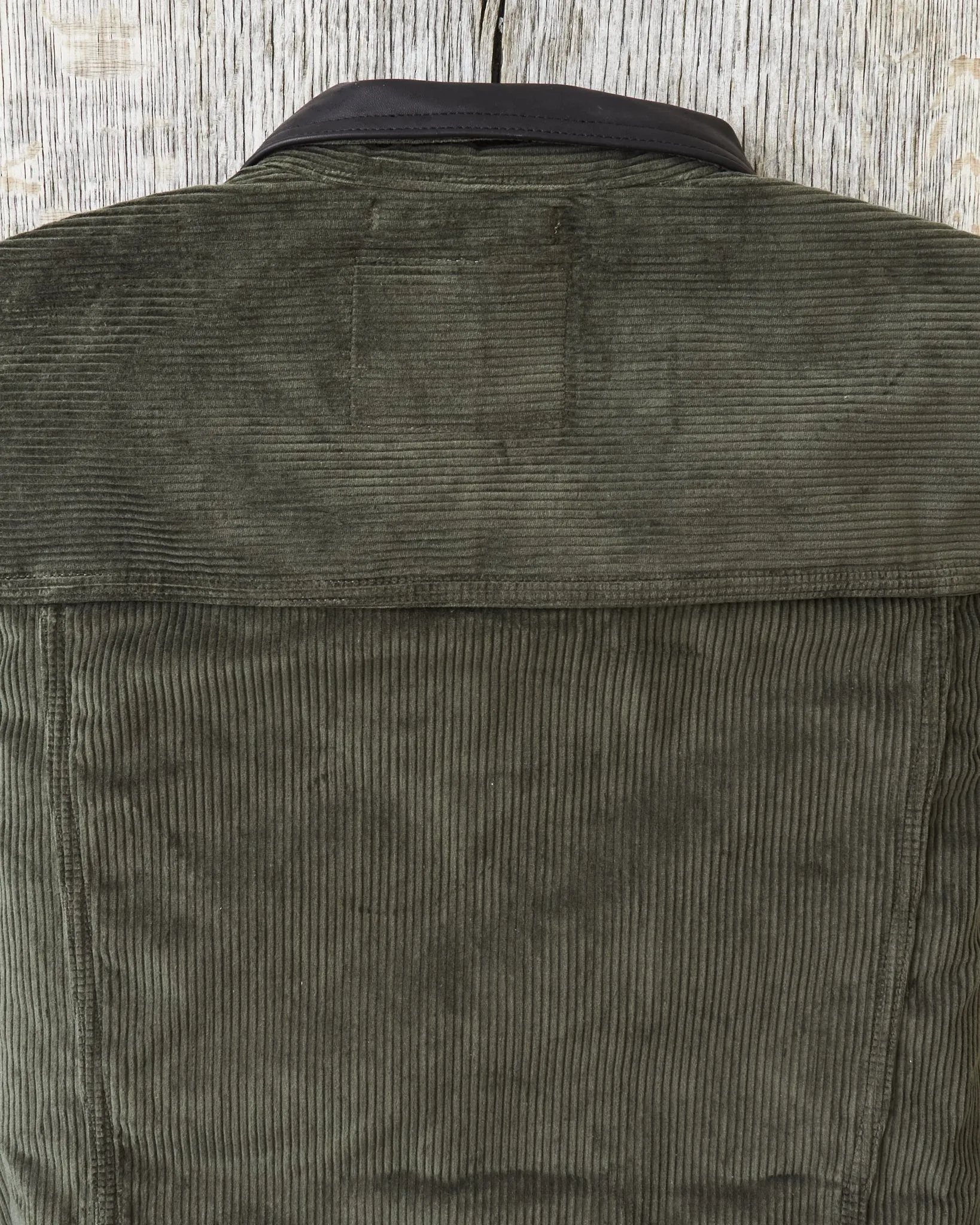 Indigofera Fargo Trucker 8W Corduroy Jacket Green