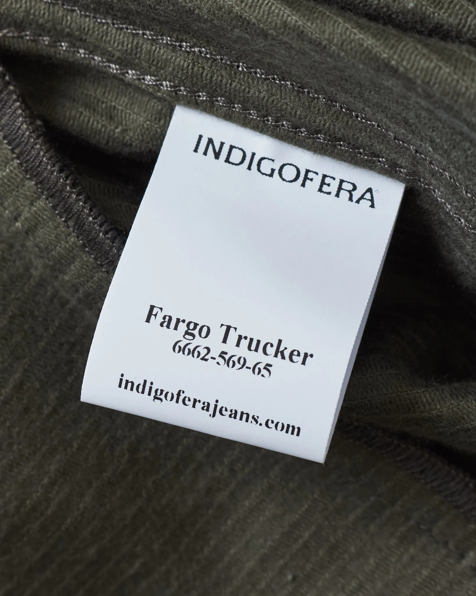 Indigofera Fargo Trucker 8W Corduroy Jacket Green