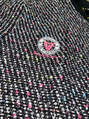 Italian Boucle "Sprinkles" bomber jacket
