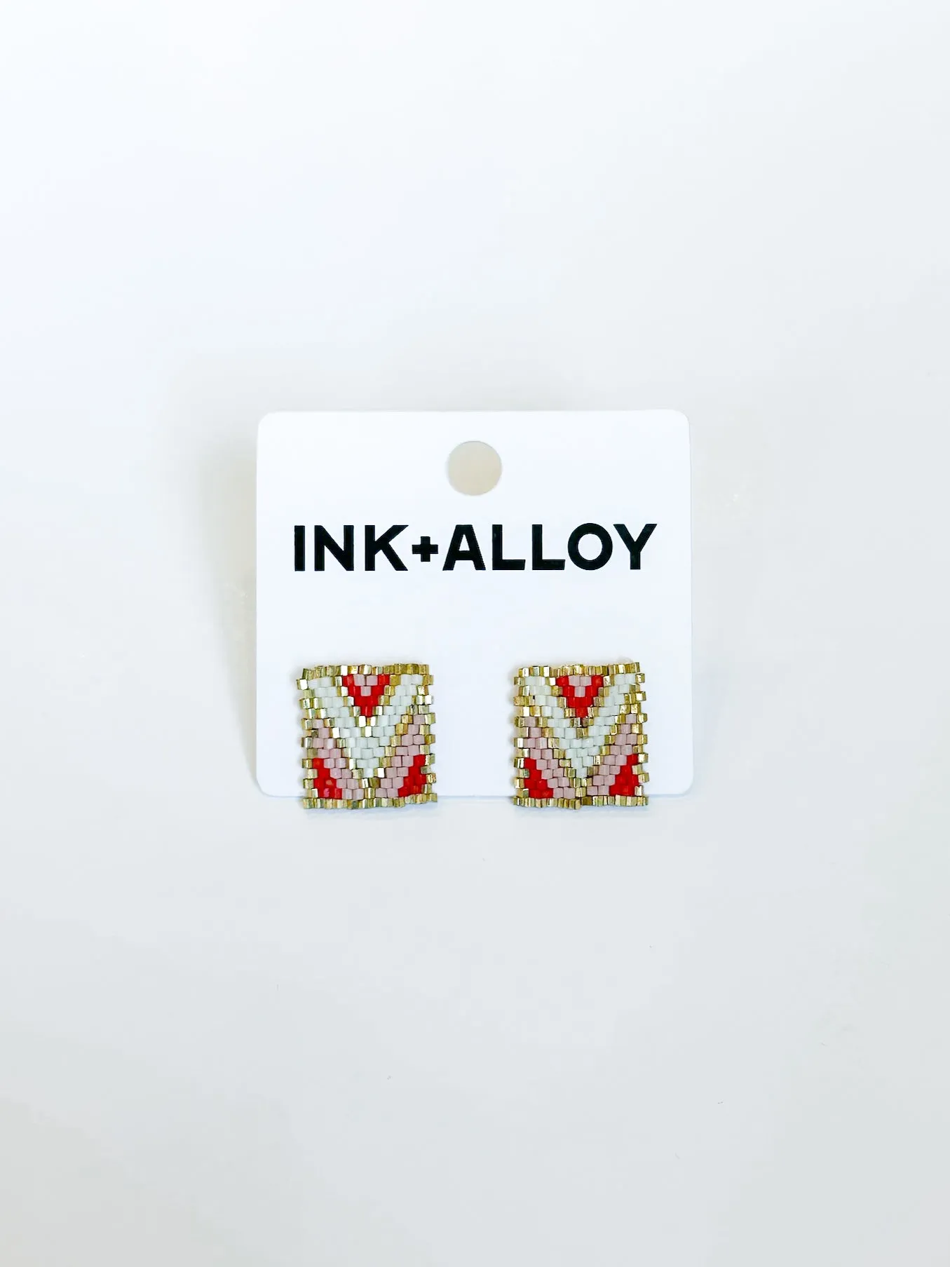 Kallie Chevron Block Studs