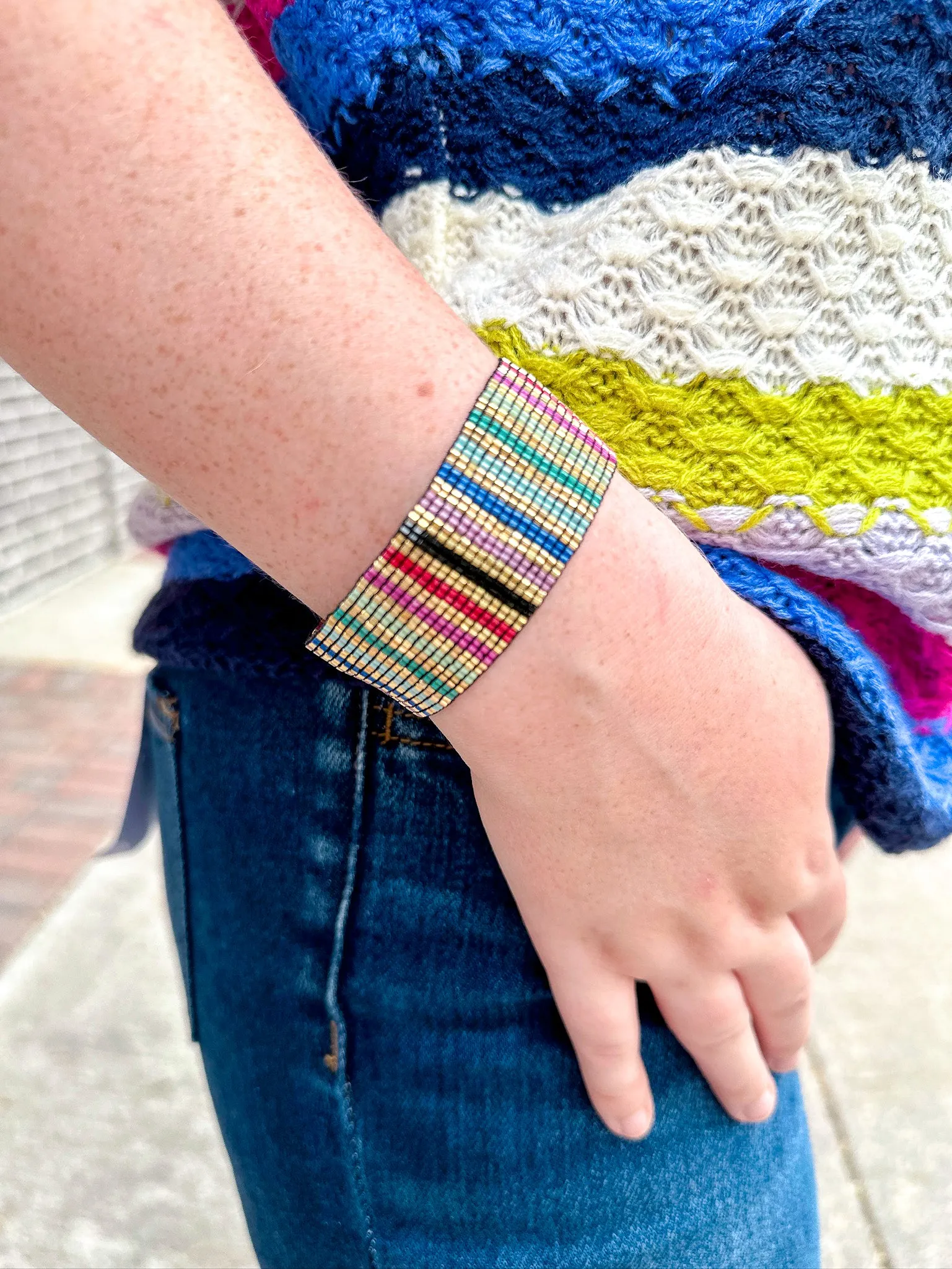 Kenzie Beaded Stretch Bracelet