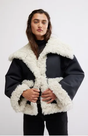 Kiki Sherpa Jacket Black