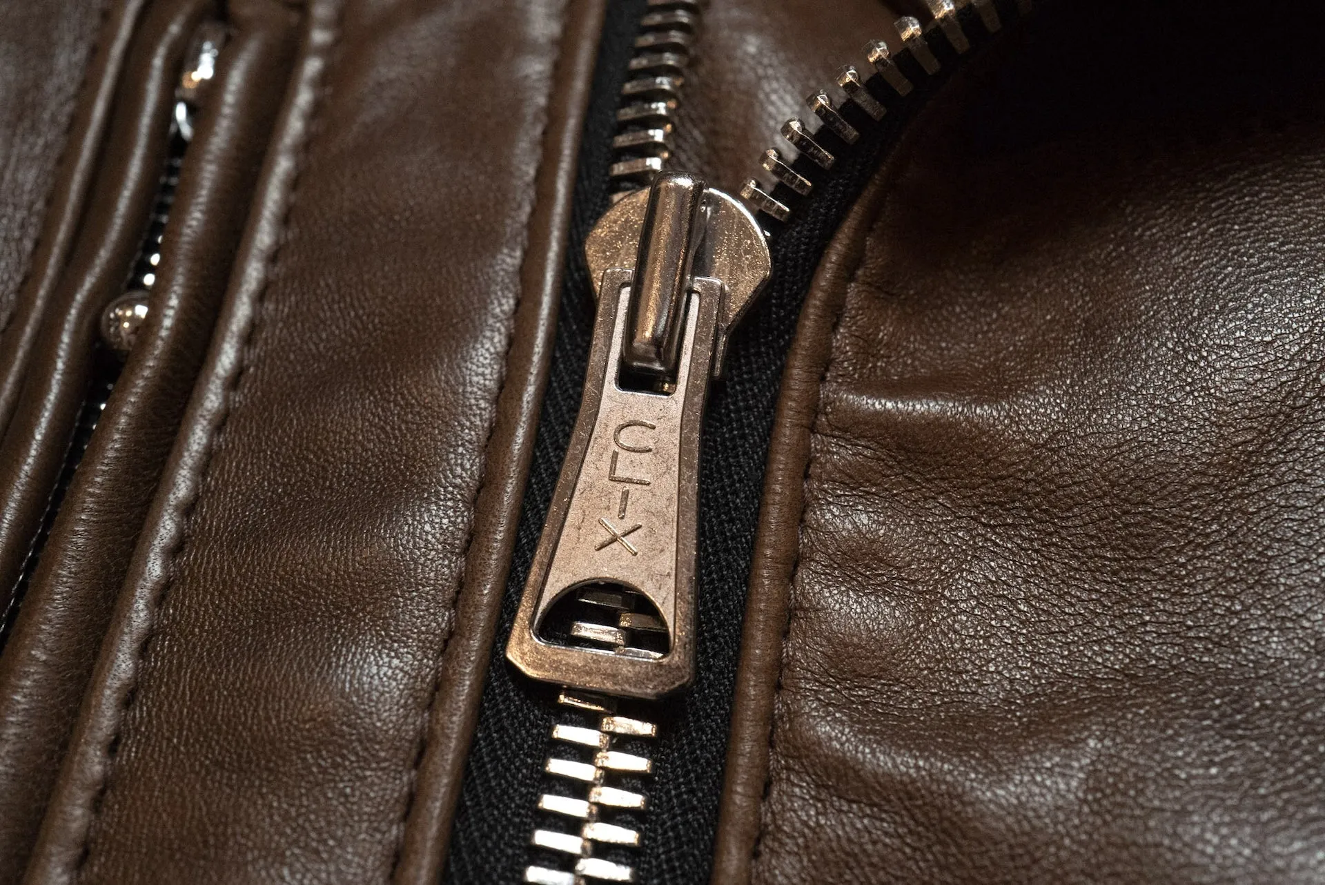 Lewis Leathers Dark Brown Sheepskin ‘Lightning' 402T Jacket (Tight fit)