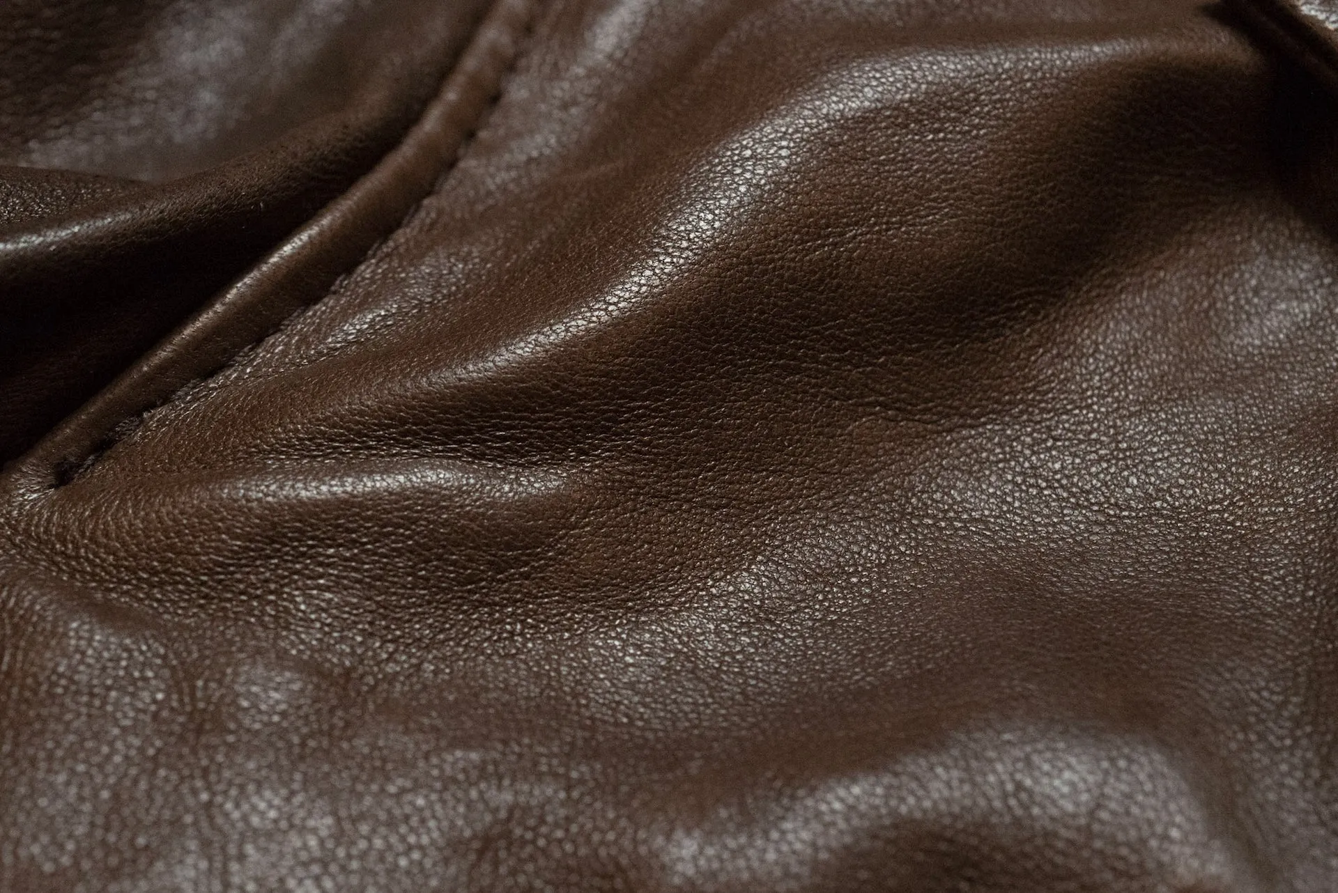 Lewis Leathers Dark Brown Sheepskin ‘Lightning' 402T Jacket (Tight fit)