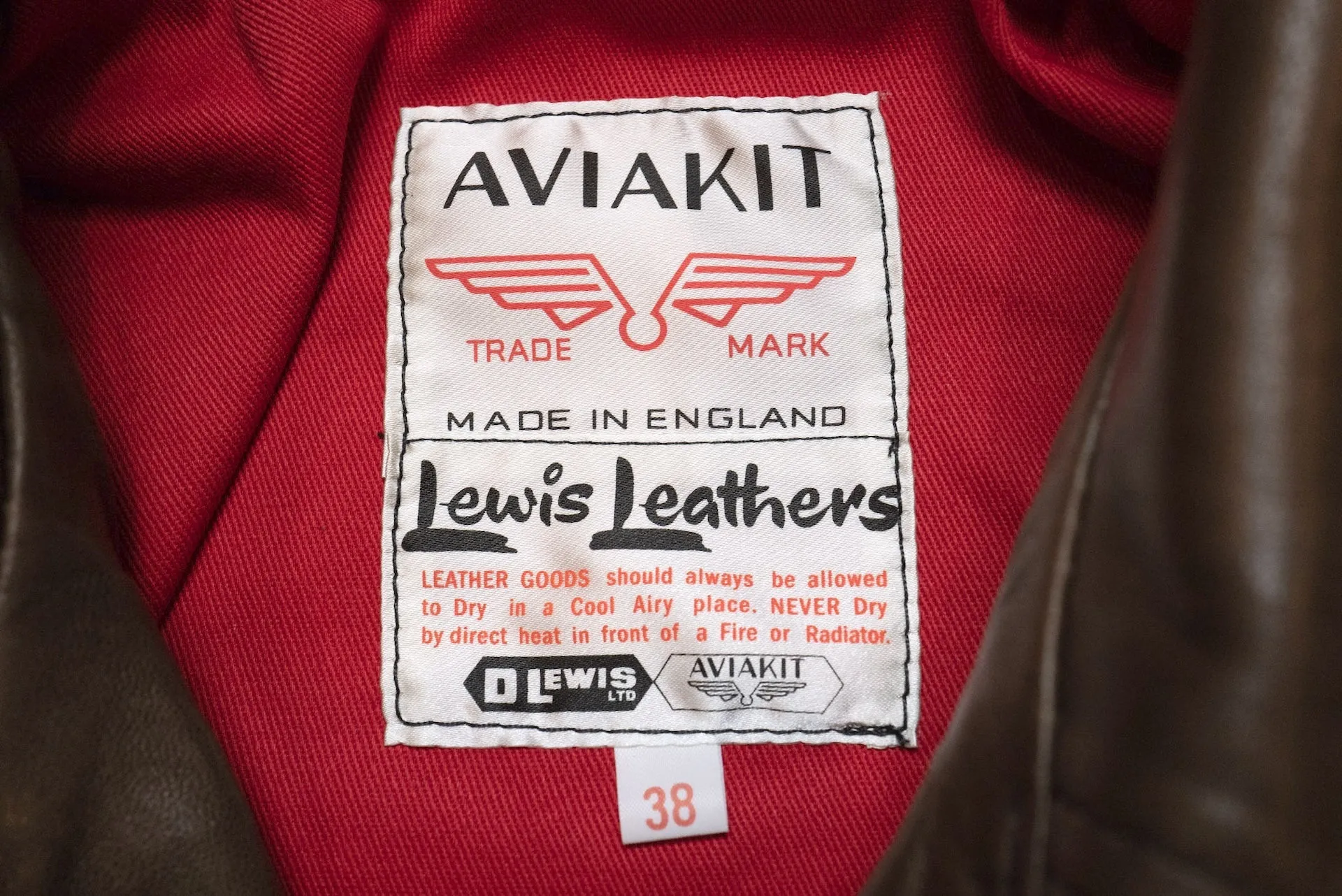 Lewis Leathers Dark Brown Sheepskin ‘Lightning' 402T Jacket (Tight fit)