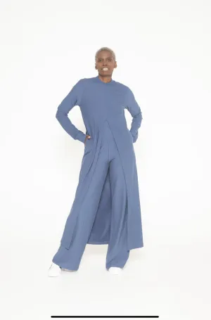 Long Tunic Fleece - Oceana Blue
