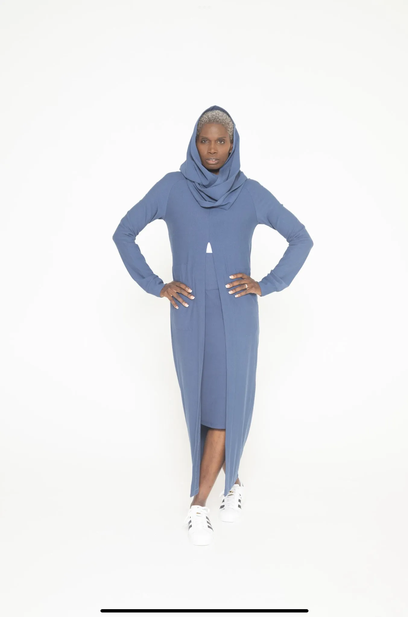 Long Tunic Fleece - Oceana Blue