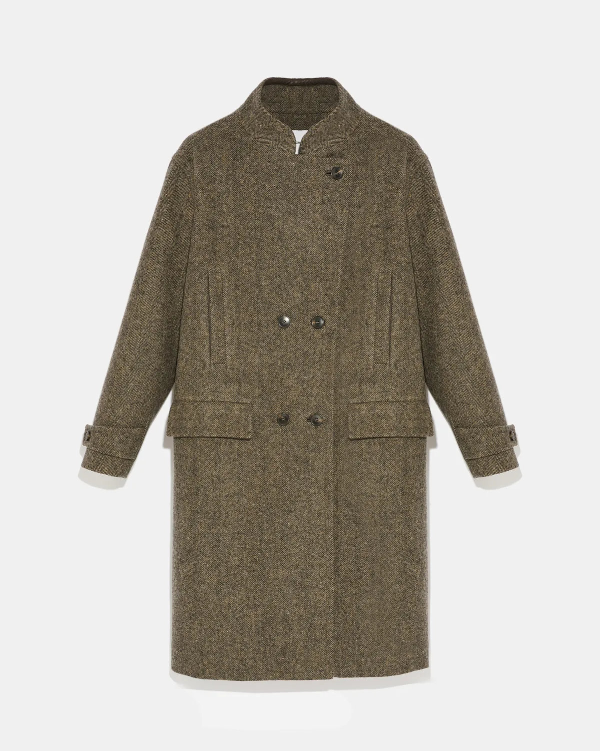 Long woollen pea coat